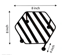 Hexagon Iron Planter Stand It is Suitable For Outdoor as Well as Indoor Pack of2 - , Pack of 4, Hexagon